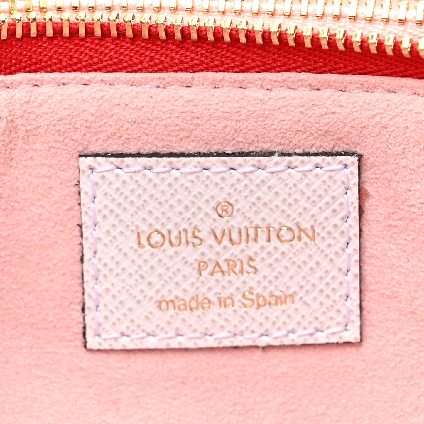 Monogram Giant Double Zip Pochette Rouge