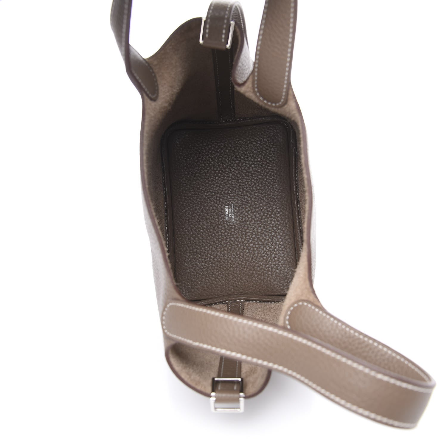 Hermes Taurillon Clemence Picotin Lock 18 PM Etoupe 4 of 9