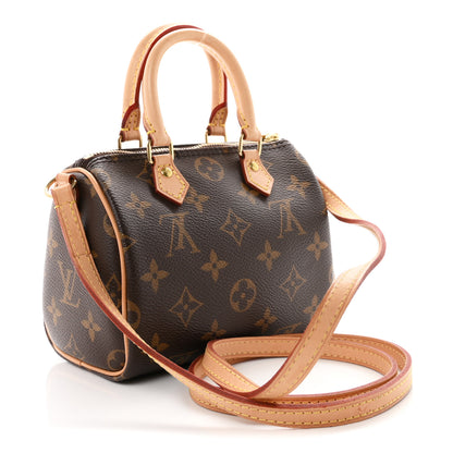 Louis Vuitton Monogram Nano Speedy Bandouliere 2 of 8