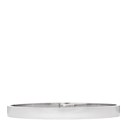 Hermes 18K White Gold Diamond PM Kelly Pave Bracelet SH 2 of 4