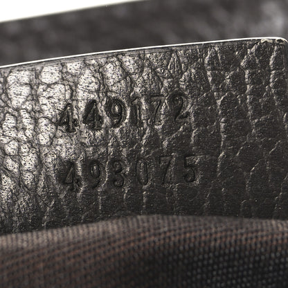 Gucci Monogram Large Flap Messenger Bag Beige Dark Brown 7 of 11