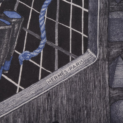 Hermes Cashmere Silk The Game Scarf 100 4 of 5