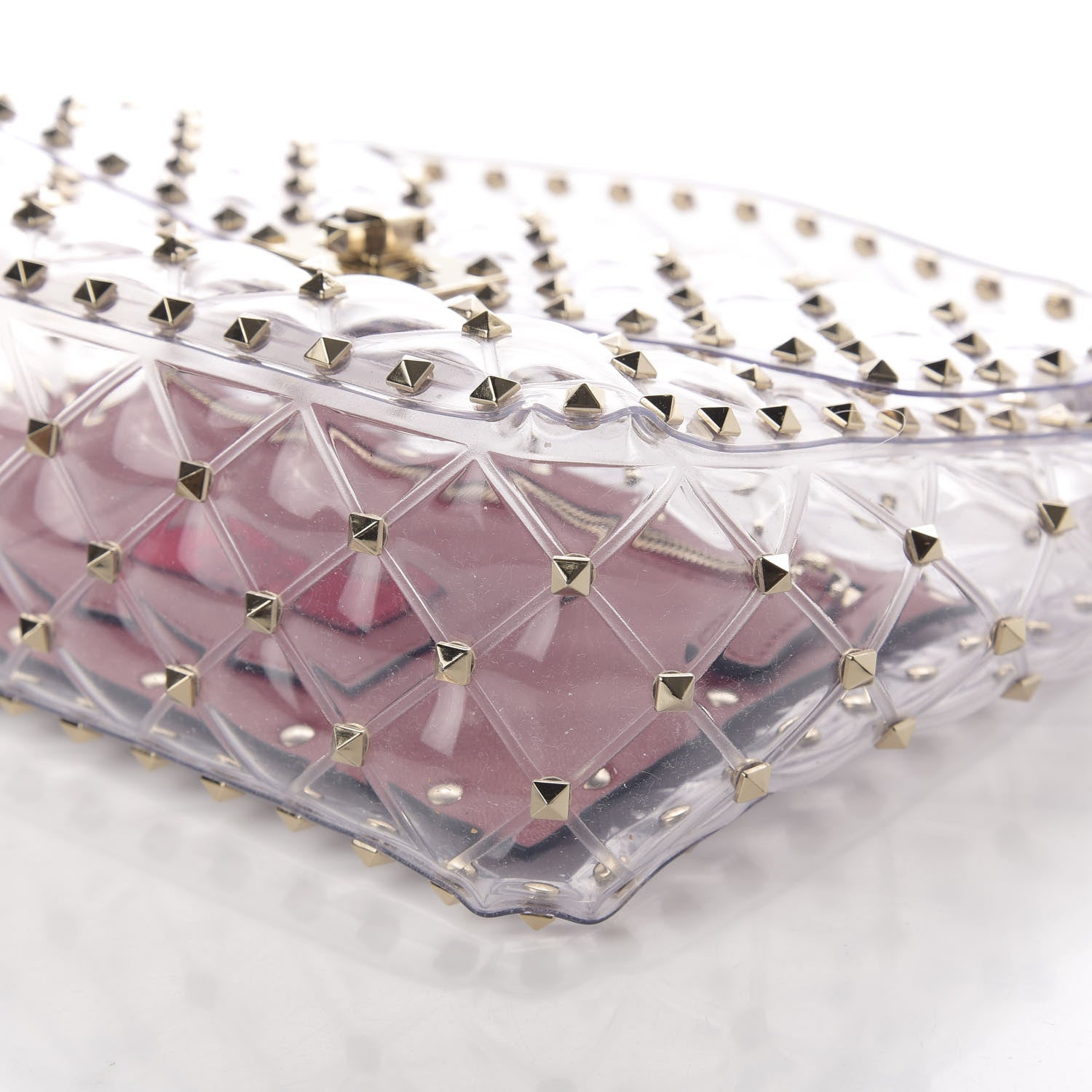 Valentino Garavani PVC Medium Rockstud Spike Shoulder Bag 7 of 9