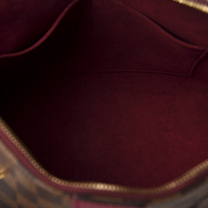 Louis Vuitton Damier Ebene Cuir Taurillon Hyde Park Fuchsia 5 of 8
