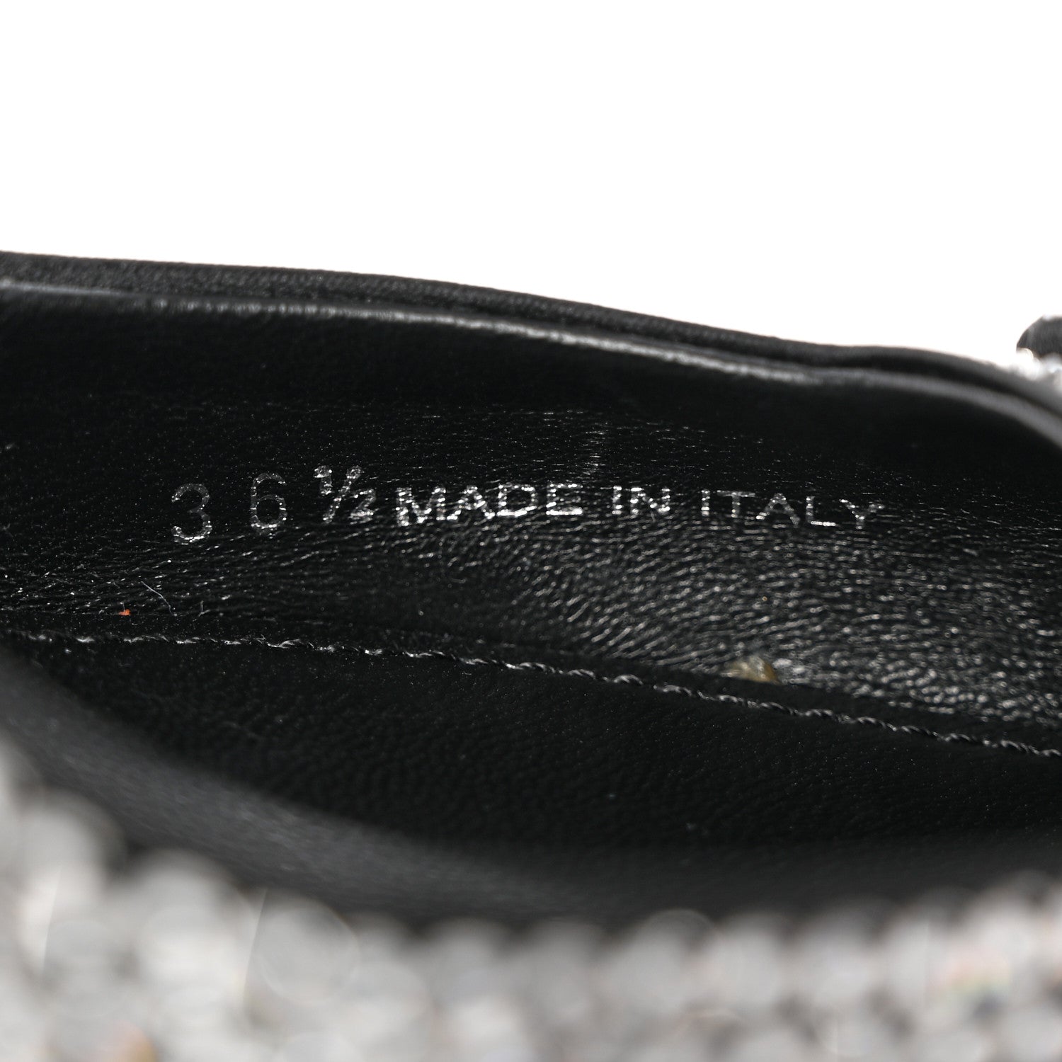 Prada Satin Crystal Logo 45mm Slingback Pumps 36.5 Cristal 8 of 12