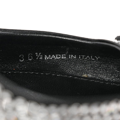 Prada Satin Crystal Logo 45mm Slingback Pumps 36.5 Cristal 8 of 12