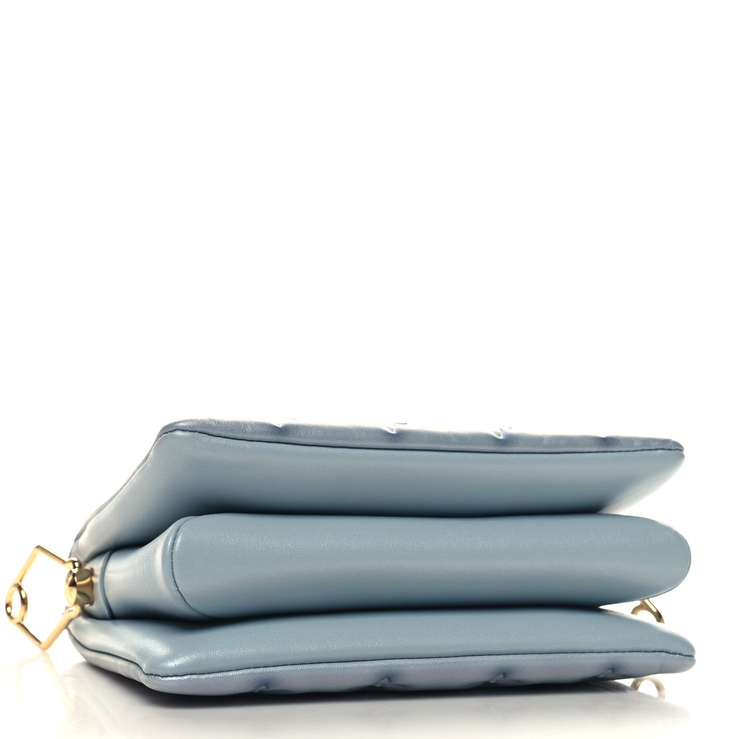 Louis Vuitton Metallic Lambskin Embossed Monogram Coussin BB Blue 4 of 11