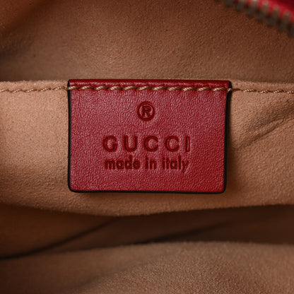 Gucci Calfskin Matelasse GG Marmont Belt Bag 75 30 Hibiscus Red 6 of 11