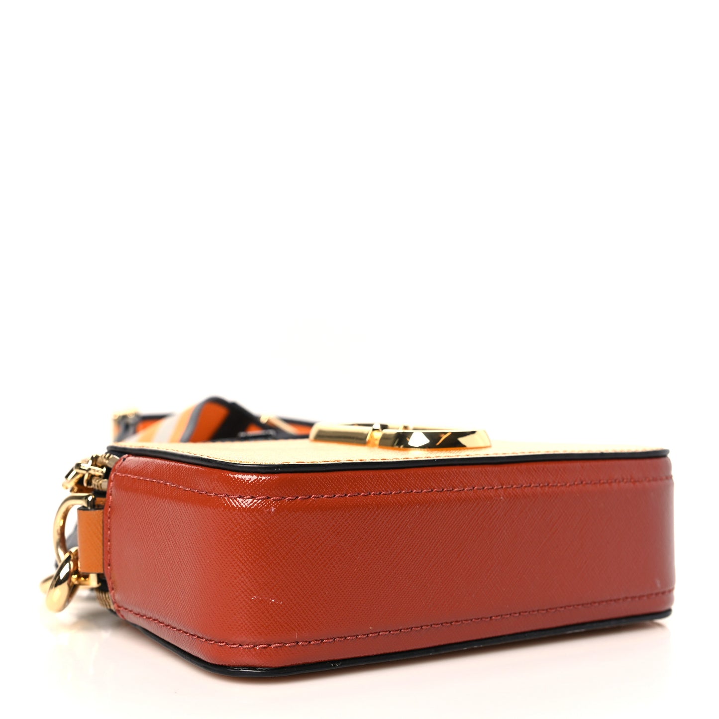 Saffiano Small Snapshot Camera Bag Yellow Multi