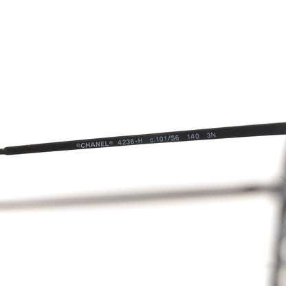 Chanel Acetate Metal Pearl Butterfly Sunglasses 4236-H Black 5 of 9