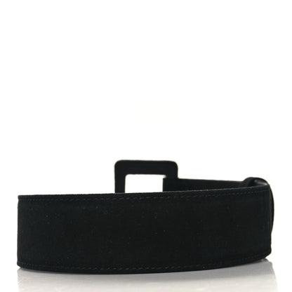 Chanel Suede Logo Belt 85 34 Black 2 of 8