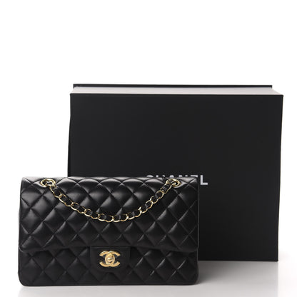 Chanel Lambskin Quilted Medium Double Flap Black 11 of 11