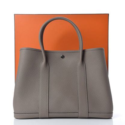 Hermes Vache Country Garden Party 36 MM Gris Asphalte 10 of 10