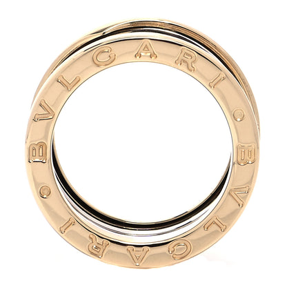 Bulgari 18K White Yellow Gold B.Zero1 Four-Band Ring 50 5.25 5 of 5