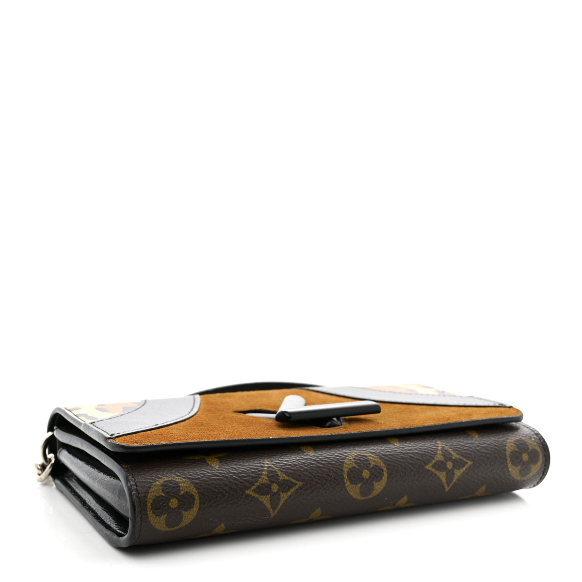 Calfskin Monogram Wild At Heart Twist Chain Wallet