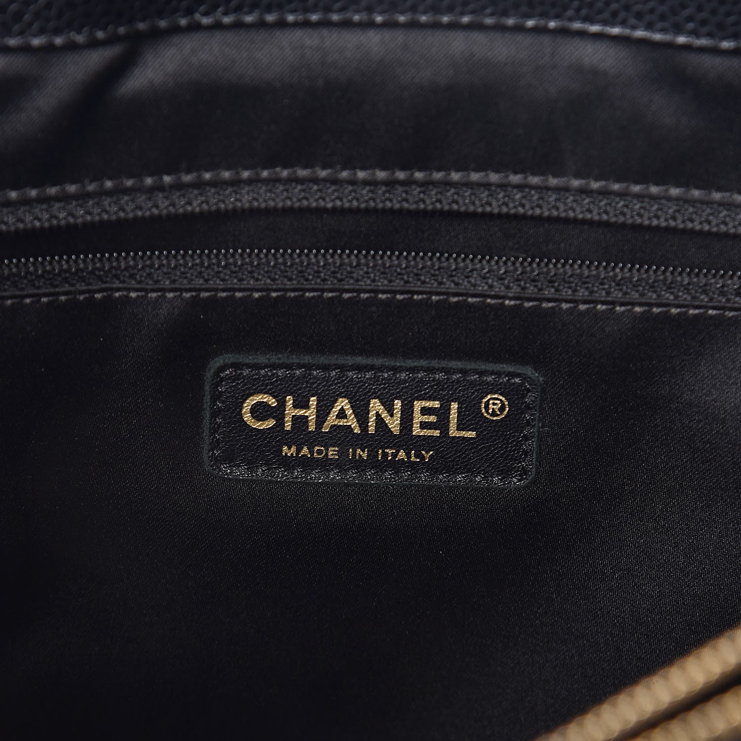 Chanel Caviar Quilted XL Grand Shopping Tote GST Black 6 of 10