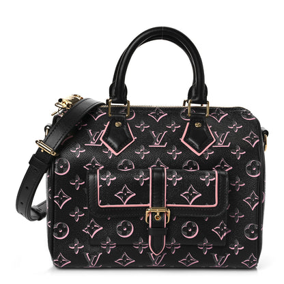 Louis Vuitton Monogram Fall for You Speedy Bandouliere 25 Black 1 of 8