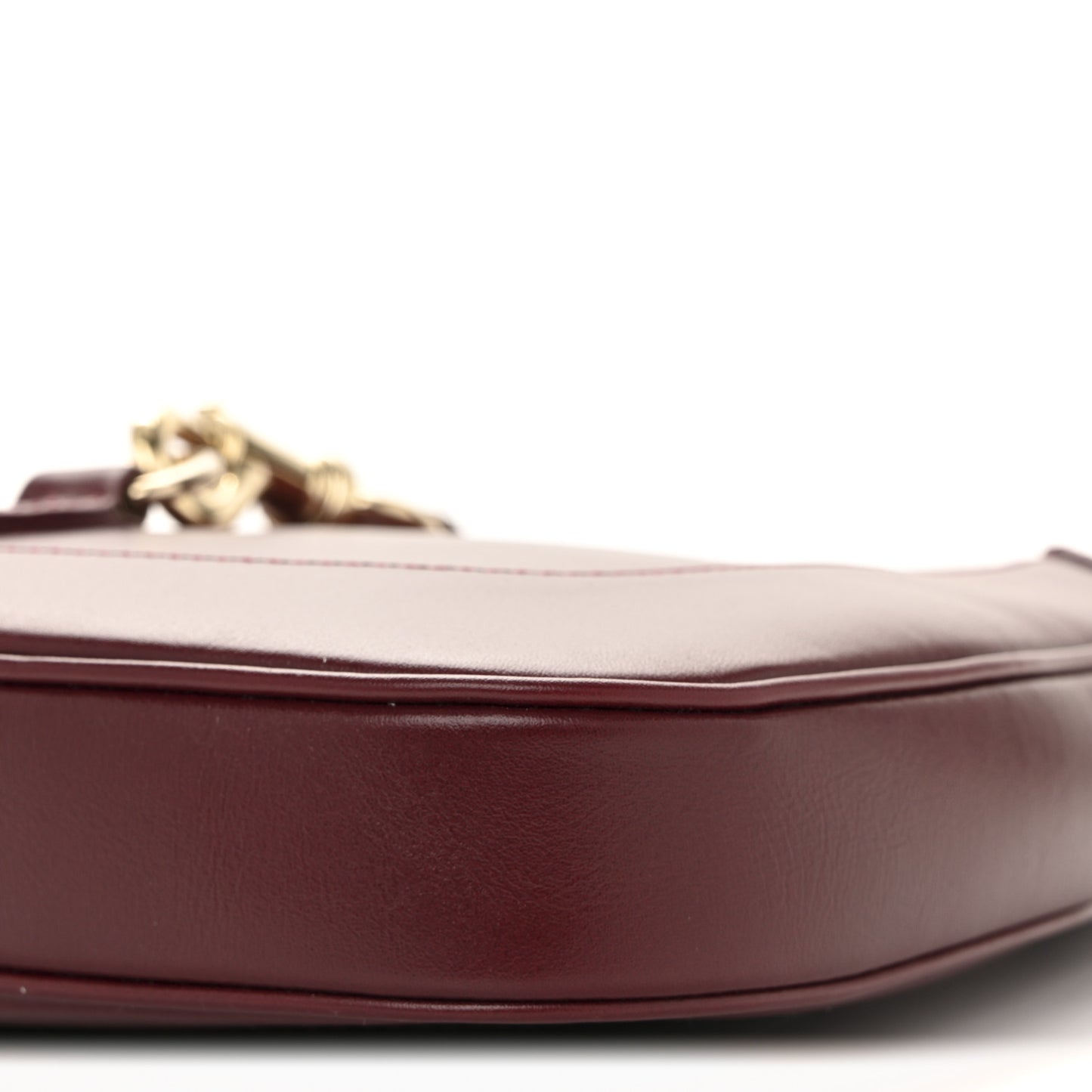 Calfskin Small Jackie Shoulder Bag Rosso Ancora