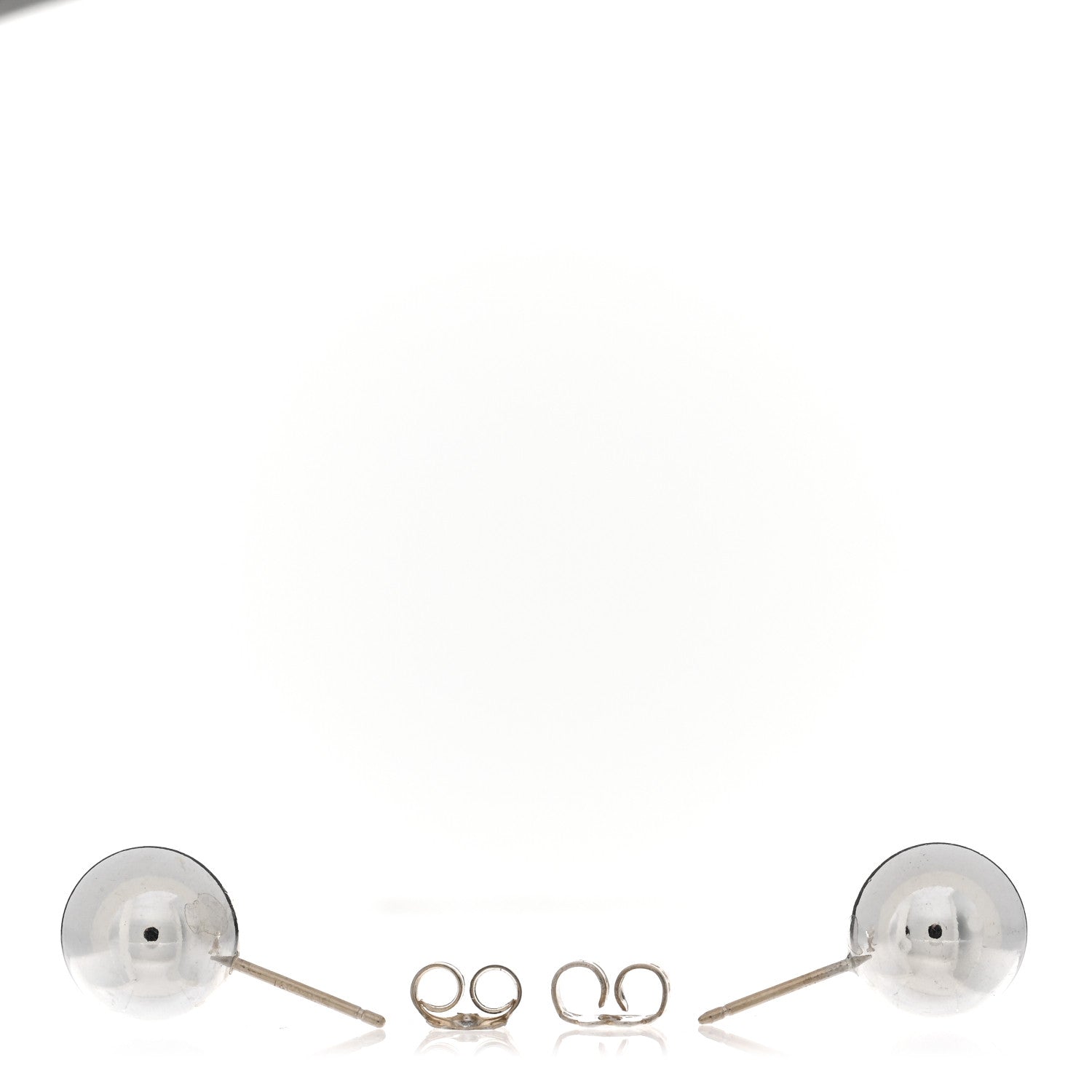 Tiffany Sterling Silver 10mm Hardwear Ball Earrings 3 of 3