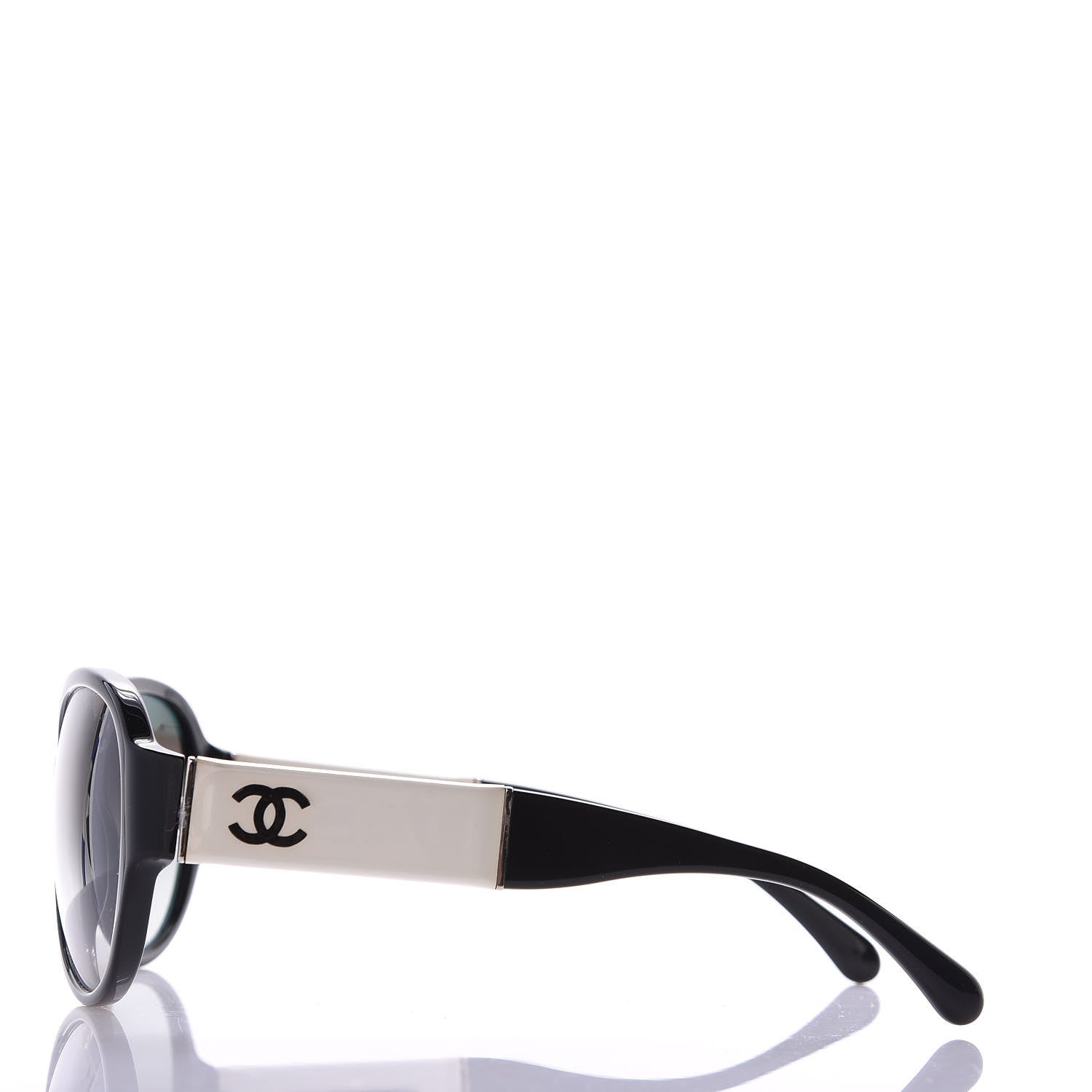 Chanel CC Sunglasses 5229Q Black White 2 of 7