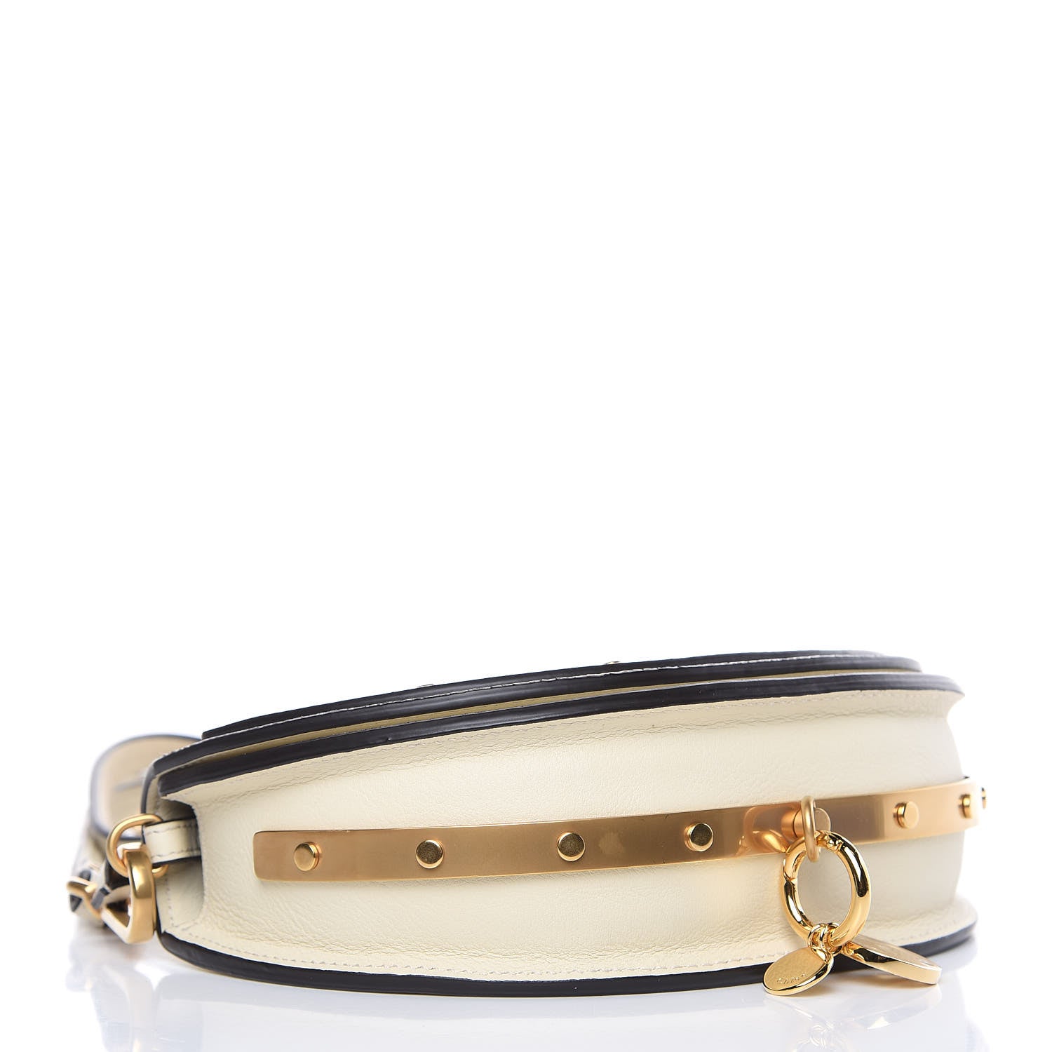Chloe Calfskin Small Nile Bracelet Minaudiere Bag Off White 4 of 10