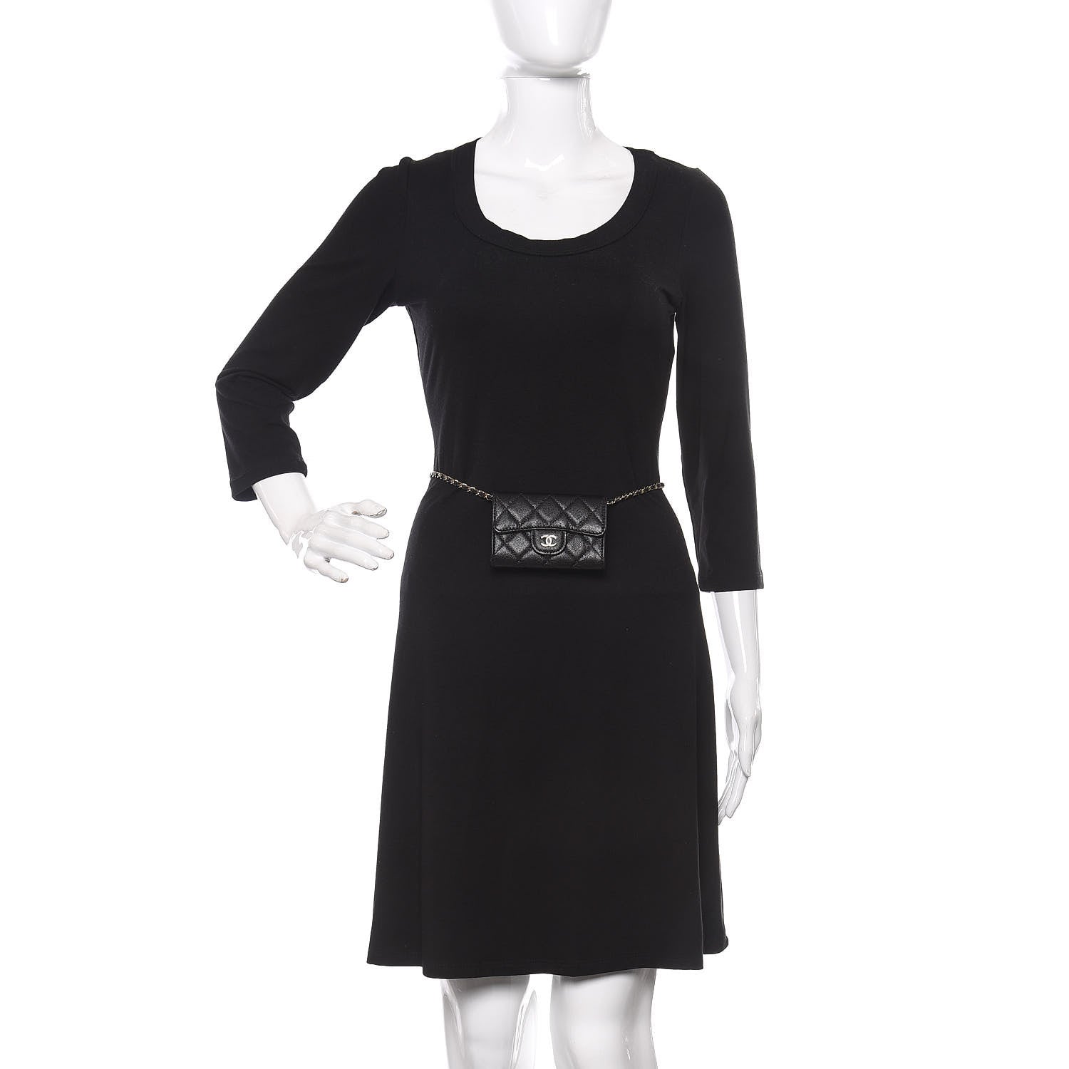 Chanel Caviar Quilted Belt Bag Black 2 of 12