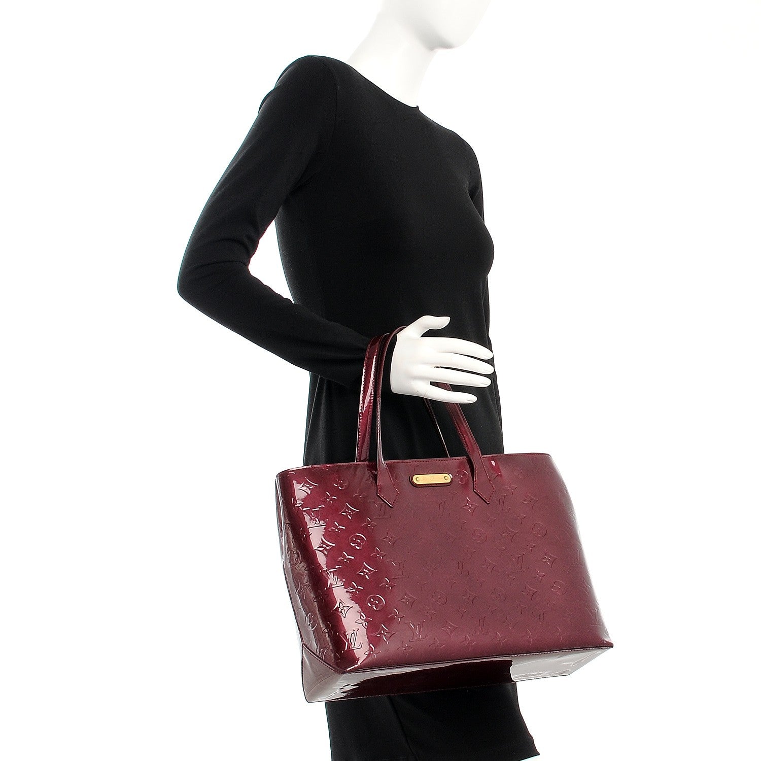 Louis Vuitton Vernis Wilshire MM Rouge Fauviste 2 of 7