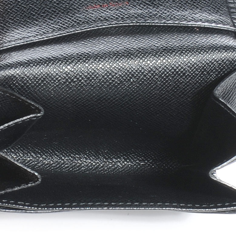 Epi Porte-Monnaie Simple Coin Purse Black