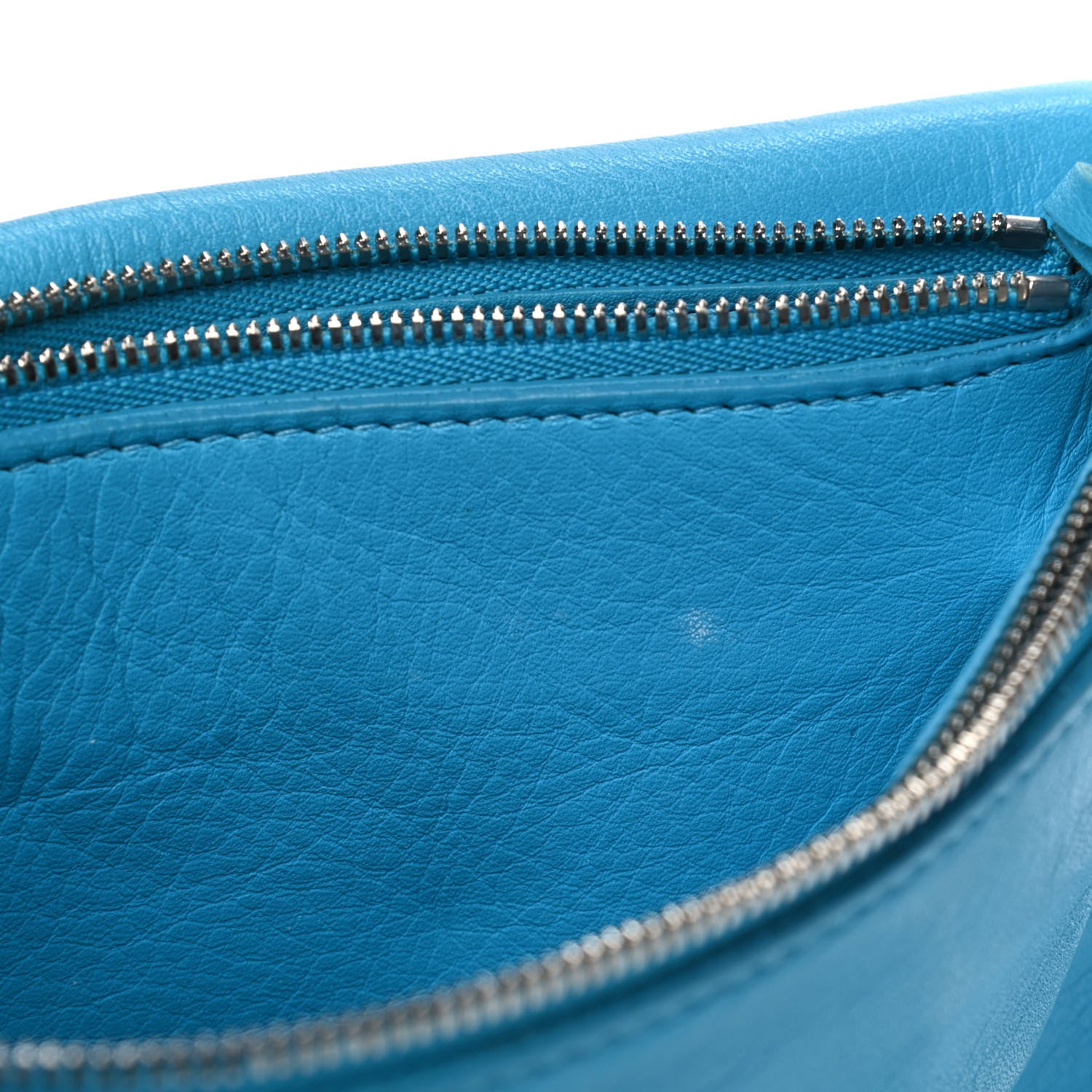 Balenciaga Supple Calfskin Papier Sight Clutch Caraibes 9 of 13