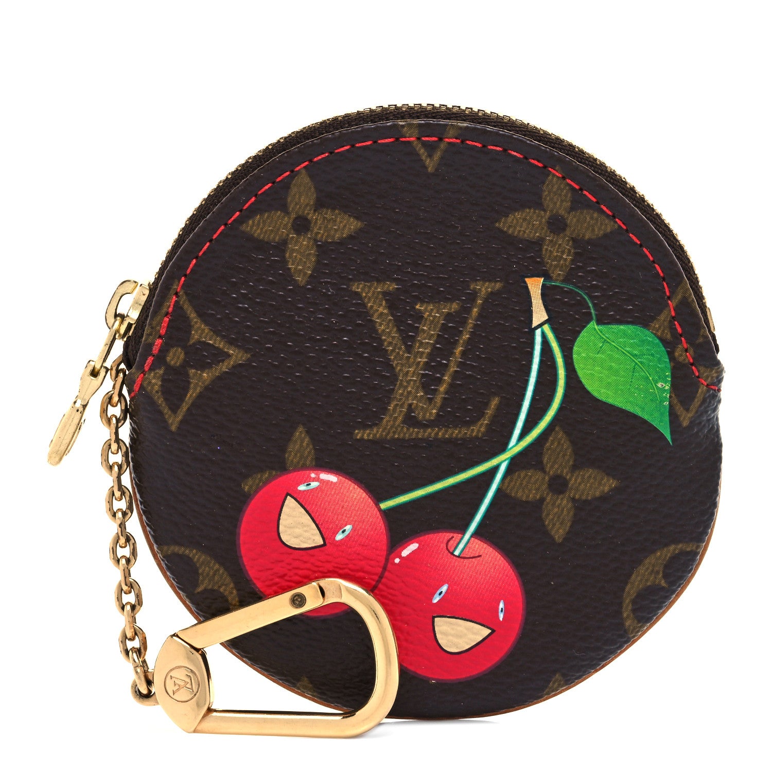 Louis Vuitton Monogram Cerises Round Coin Purse 1 of 7