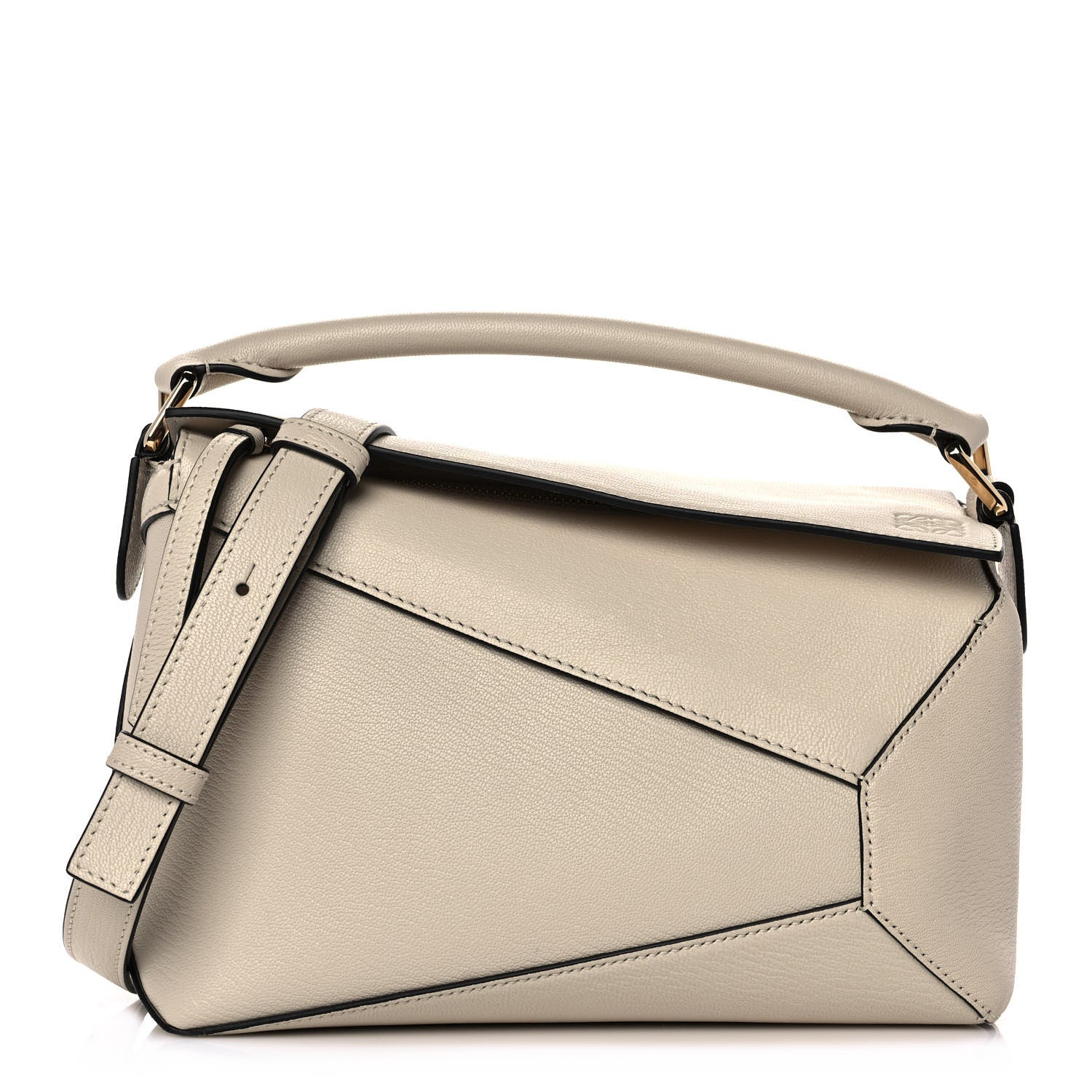 Loewe Goatskin Small Puzzle Edge Bag Angora 1 of 9