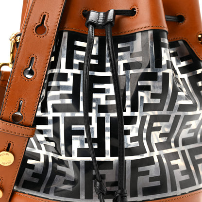 Fendi TPU FF Vitello Aura F is Fendi Grande Mon Tresor Bucket Bag Black Cuoio 8 of 10