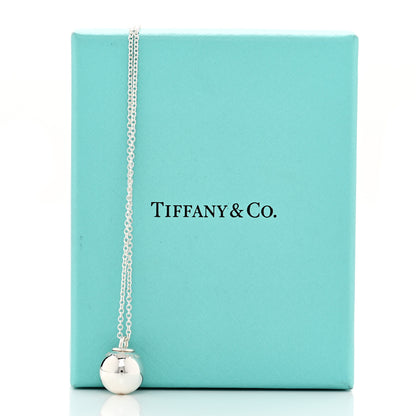 Tiffany Sterling Silver 12.75mm HardWear Ball Pendant Necklace 6 of 6