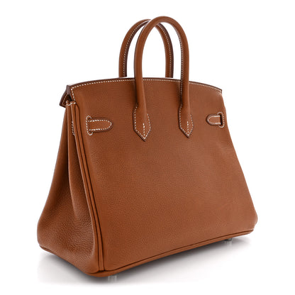 Hermes Natural Barenia Faubourg Birkin 25 Fauve 3 of 12