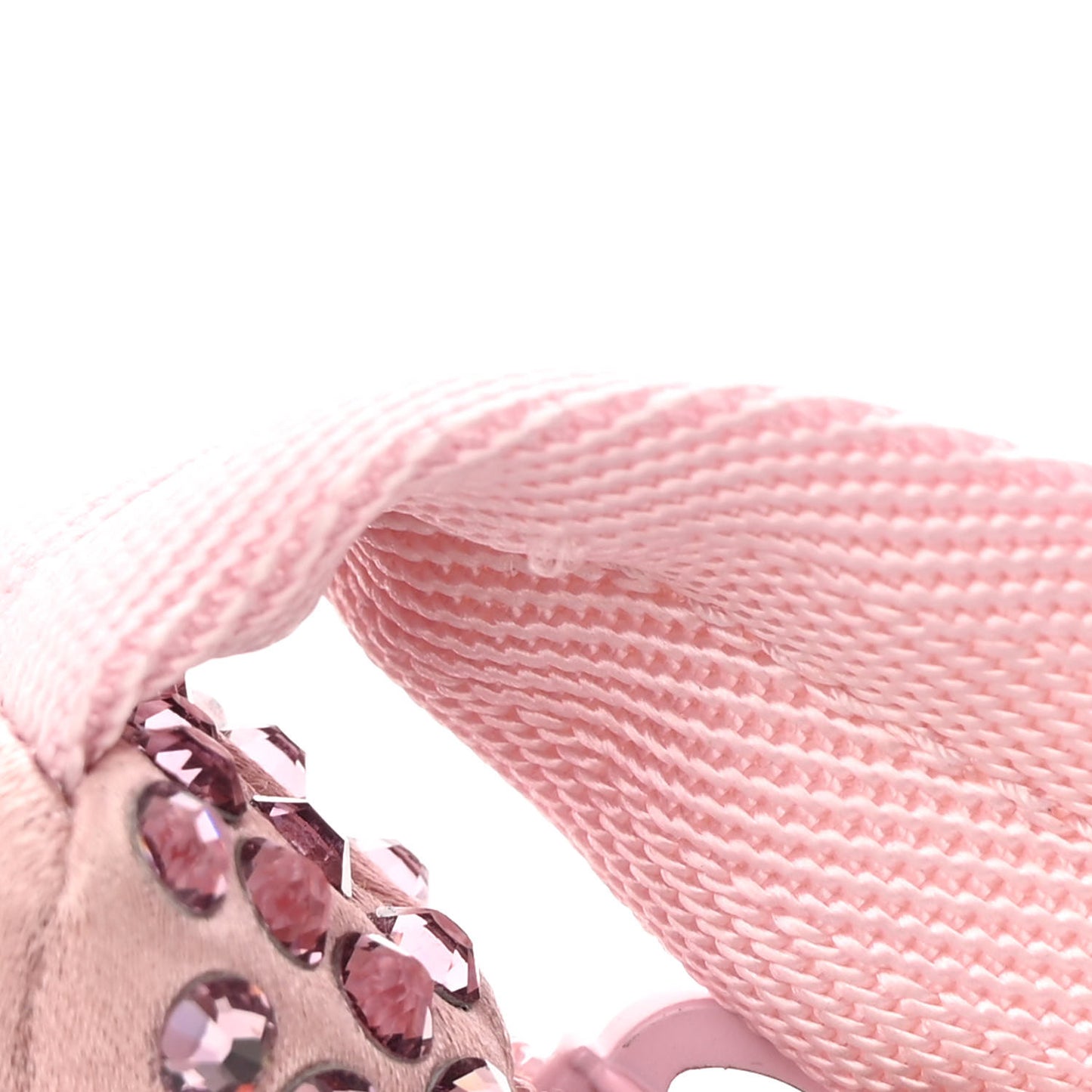 Satin Crystal Mini Re-Edition 2000 Bag Alabastro