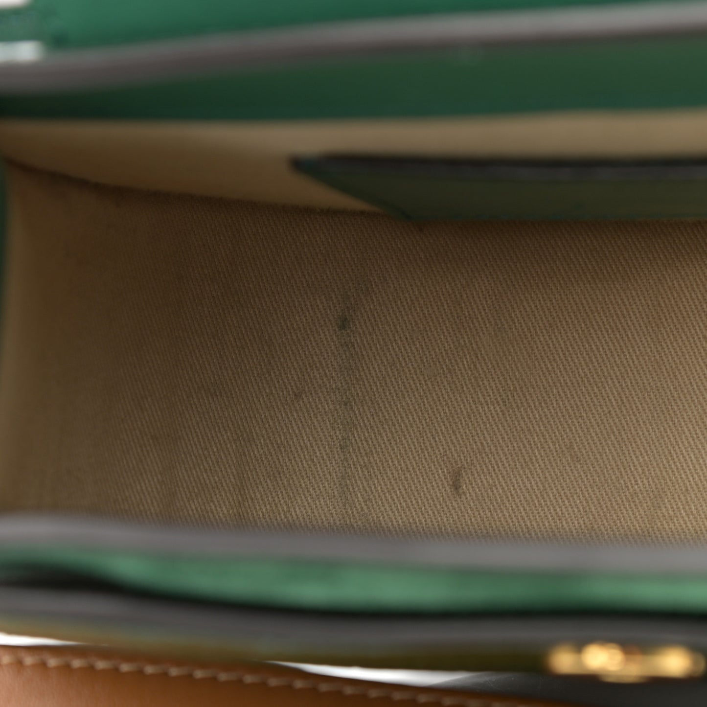 Calfskin Crocodile Embossed Small Tess Bag Woodsy Green