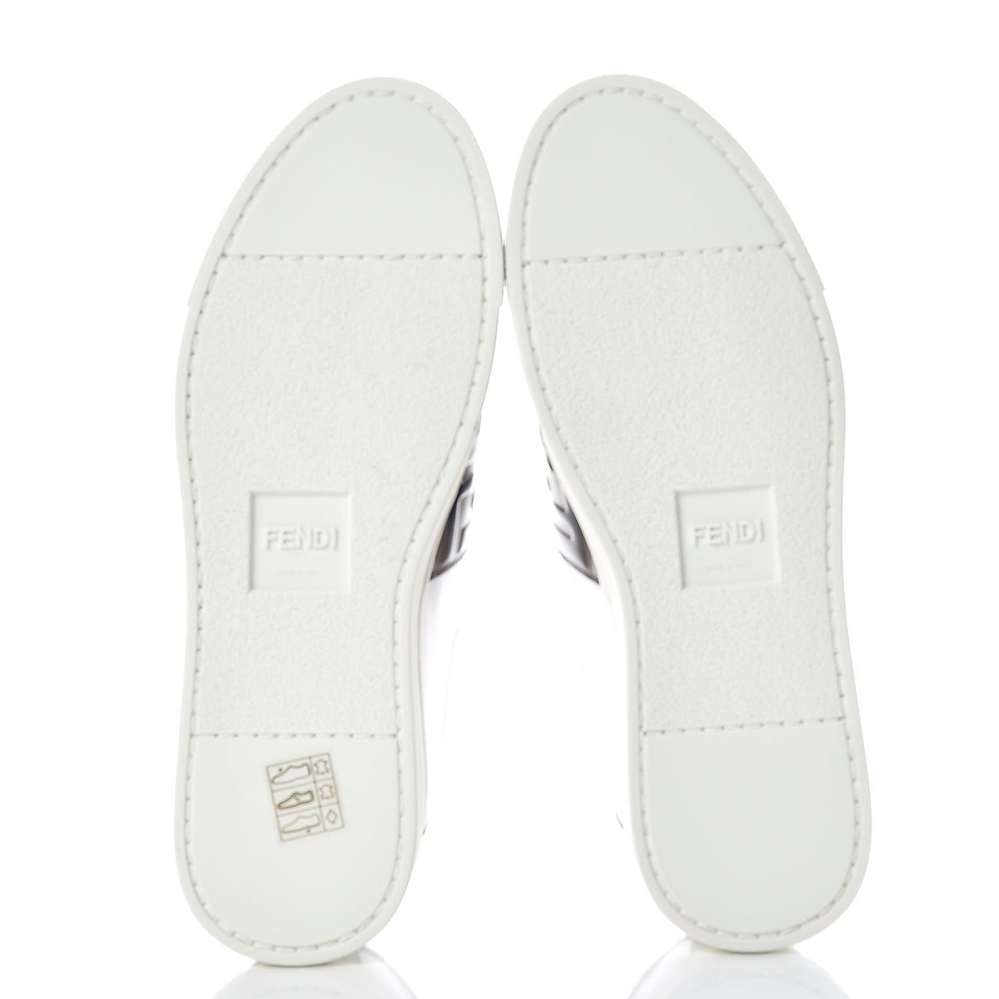 Vitello FF Embossed Womens Slip On Sneakers 36.5 Ultra White Maya Black