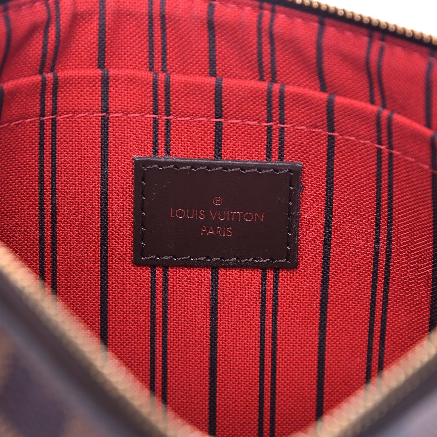 Louis Vuitton Damier Ebene Neverfull MM GM Pochette 6 of 7