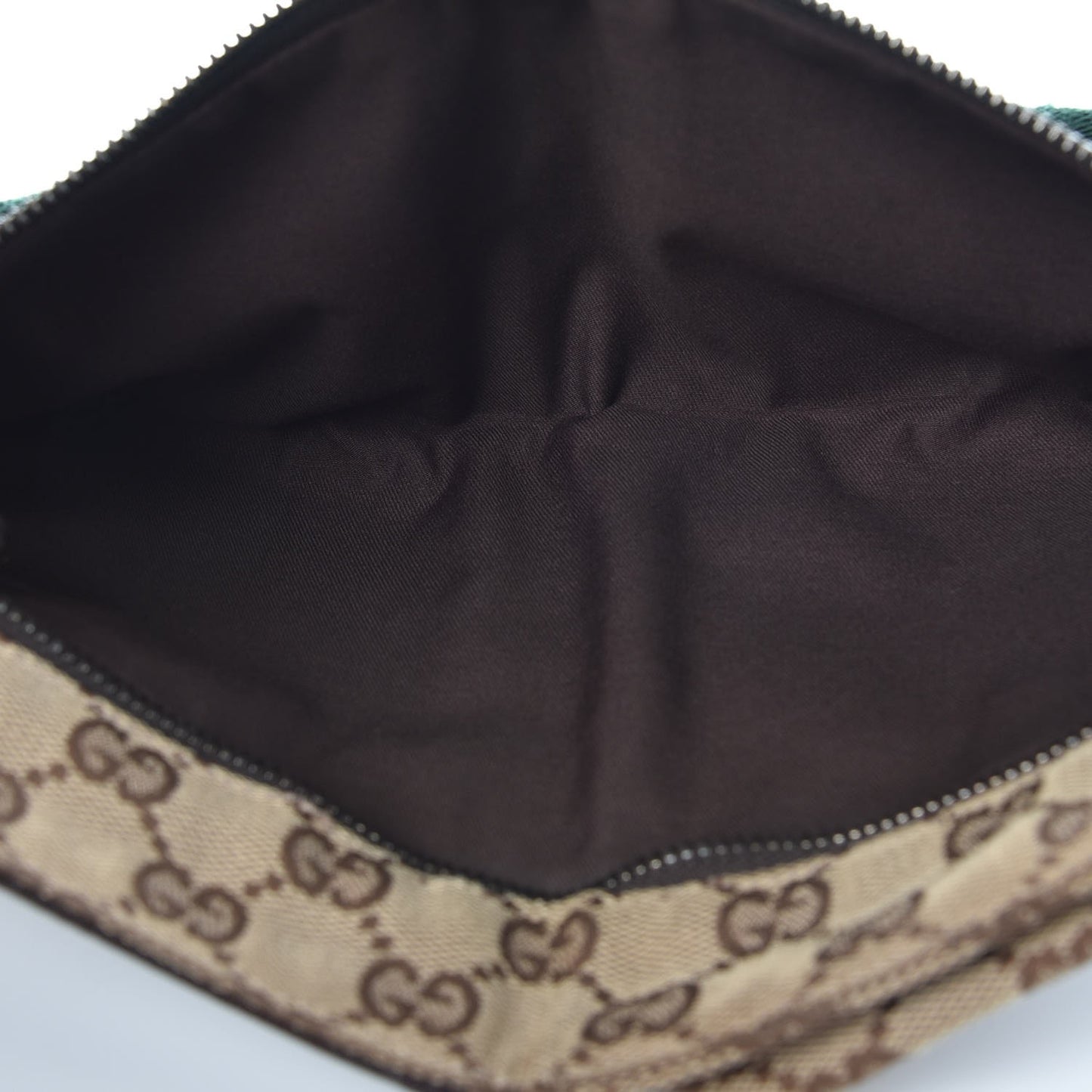 Monogram Web Belt Bag Dark Brown