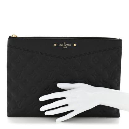 Louis Vuitton Empreinte Daily Pouch Black 2 of 10