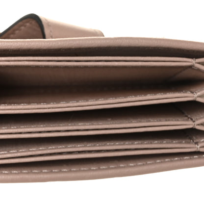 Valentino Garavani Calfskin Accordion Card Holder Rose Cannelle 5 of 8