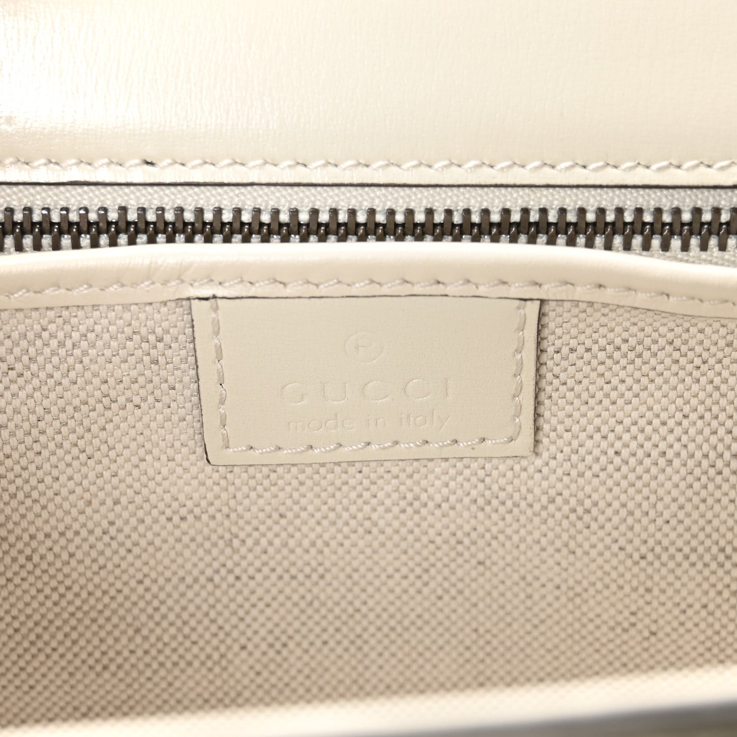 Boarded Dyana Lux Calfskin Web Small Bamboo 1947 Top Handle Bag Mystic White
