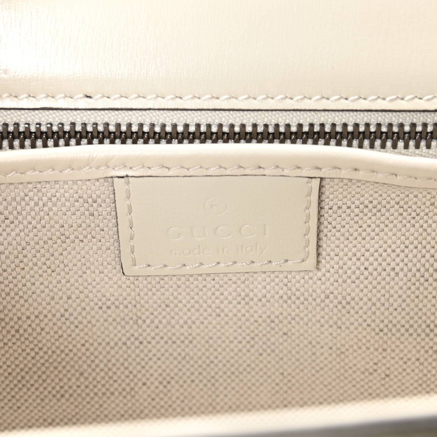 Gucci Boarded Dyana Lux Calfskin Web Small Bamboo 1947 Top Handle Bag Mystic White 7 of 11