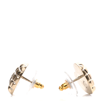 Chanel Quilted CC Heart Earrings Gold 3 of 4