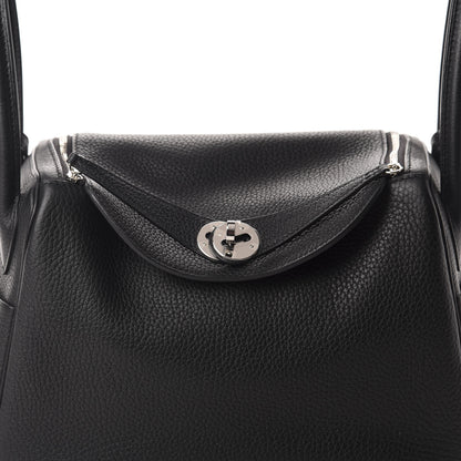 Hermes Togo Matte Niloticus Crocodile Touch Lindy 26 Black 10 of 11