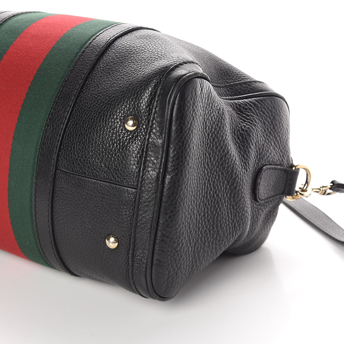 Calfskin Vintage Web Medium Boston Black