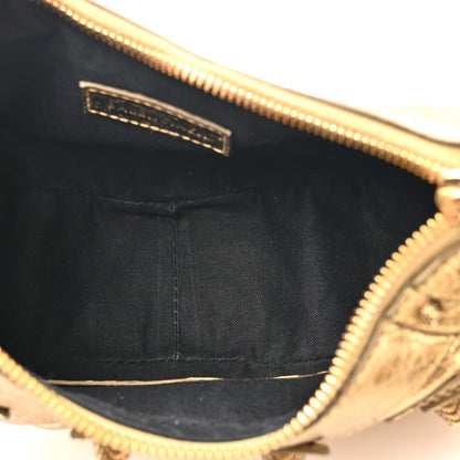 Balenciaga Metallic Agneau Arena Le Cagole Shoulder Bag XS Gold 6 of 17