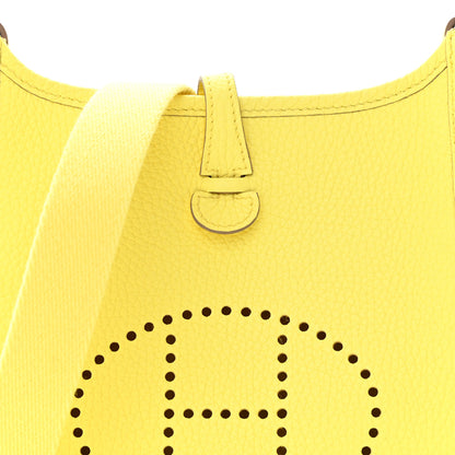 Hermes Taurillon Clemence Evelyne TPM Limoncello 8 of 11