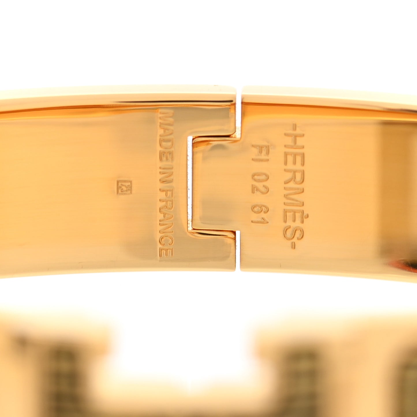 Enamel Narrow Print Clic Clac H Bracelet PM