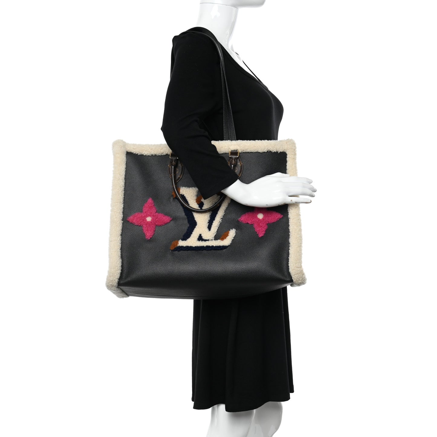 Calfskin Monogram Teddy Onthego GM Black